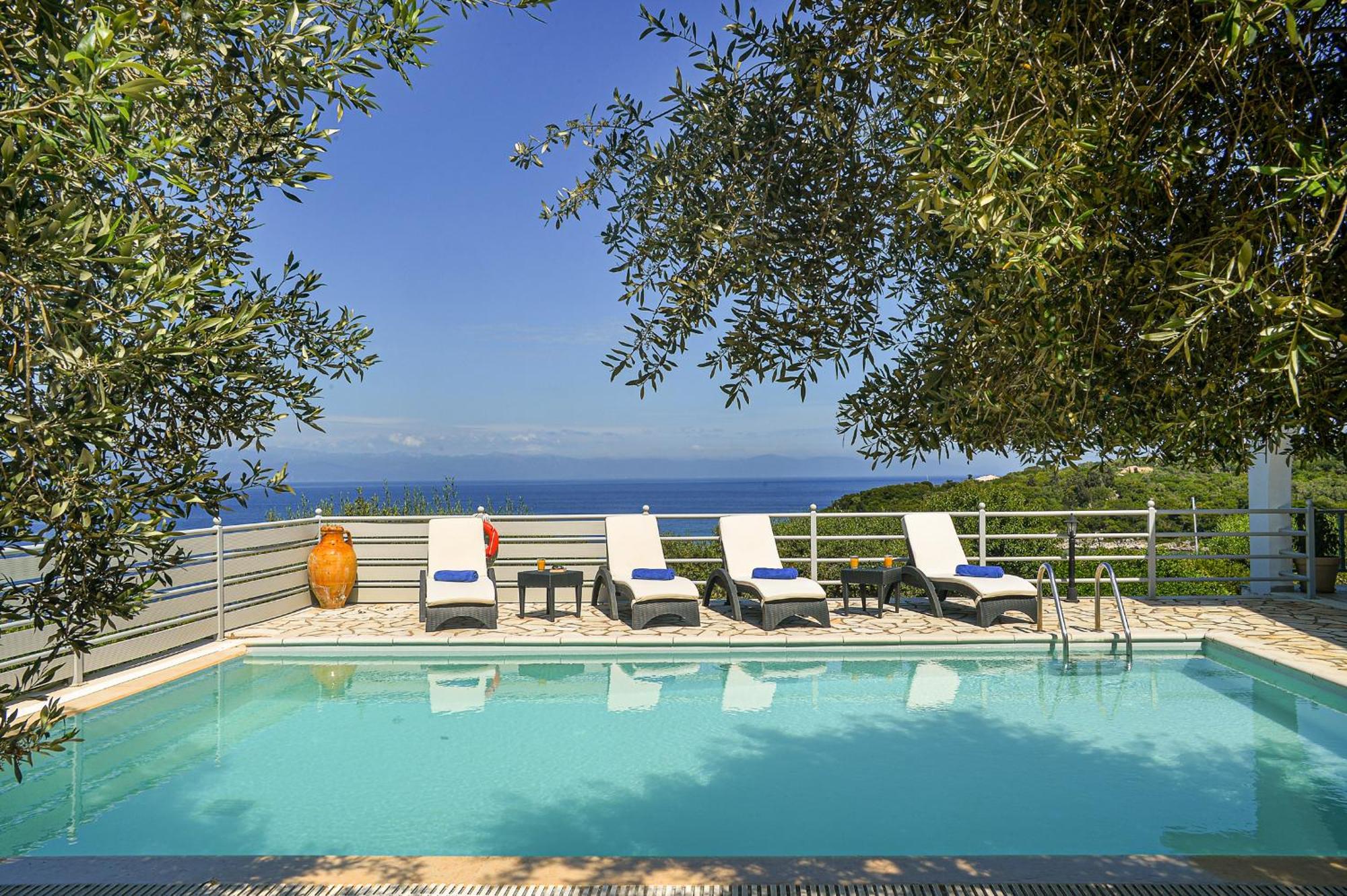 Porto OziasLioniskari Seaviews - Paxoi'S Private Pool Oasis别墅 外观 照片